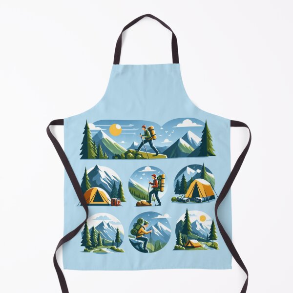 Item preview, Animated Hiking, Climbing, Camping Lifestyle designed and sold by Gaborai.