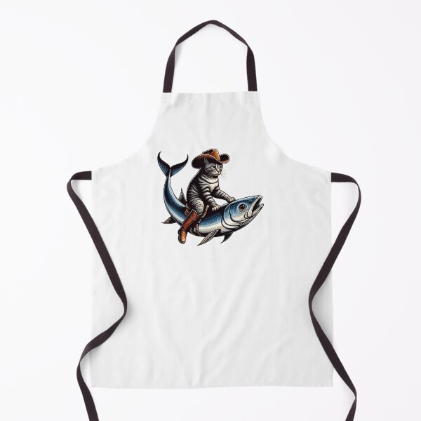 Item preview, Meowdy Texas Cowboy Rodeo Cat Ride On Sardine designed and sold by TomFrontierArt.
