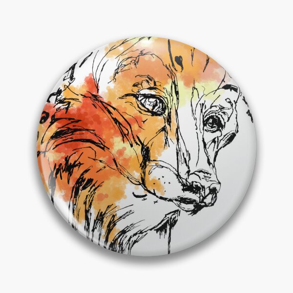 Item preview, Fox watercolour painting  designed and sold by AderynValentine.