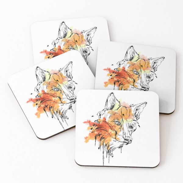 Item preview, Fox watercolour painting  designed and sold by AderynValentine.