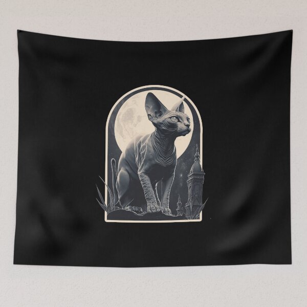Item preview, Shop Our Exquisite Sphynx Cat Illustration  designed and sold by paulo silveira.