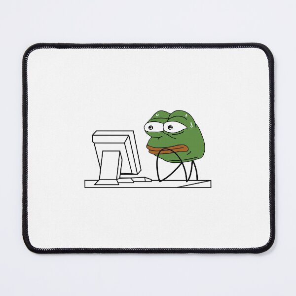 Item preview, Meme Pepe Frog MonkaS Rage Comic Computer Guy designed and sold by mr-meme.