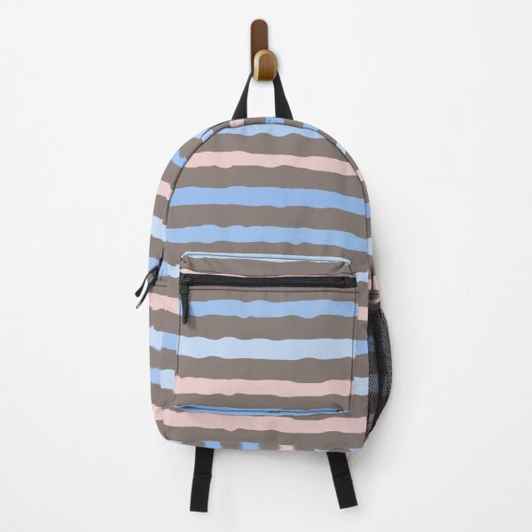 Item preview, Hand drawn Stripes, Blue, pink, brown designed and sold by FourAcreFarm.
