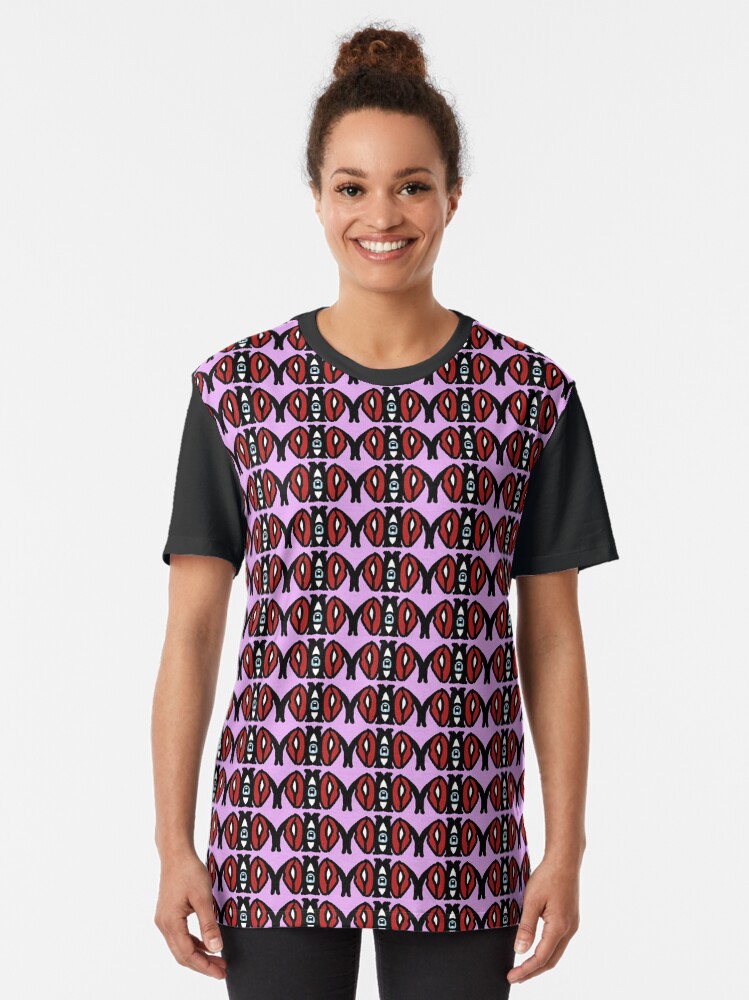 Alternate view of Lips To Look At Graphic T-Shirt