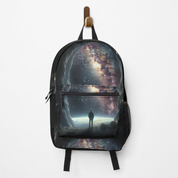 Item preview, Contemplation at the Edge Humanity's Gaze into Infinity designed and sold by ArtComixHaven.