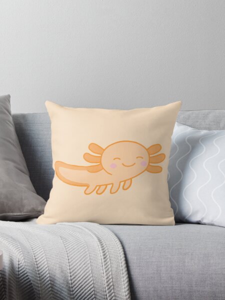 Vista previa del artículo con la obra «Lindo ajolote naranja pastel», diseñado y vendido por ruelia.