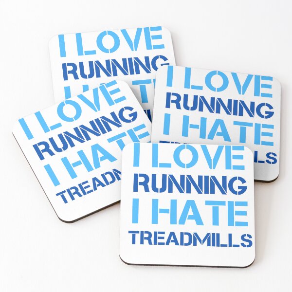 Item preview, I Love Running I Hate Treadmills Funny Runner  designed and sold by rawaart1.