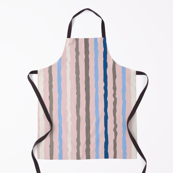 Item preview, Vertical Hand drawn stripes, blue, pink, brown, beige designed and sold by FourAcreFarm.