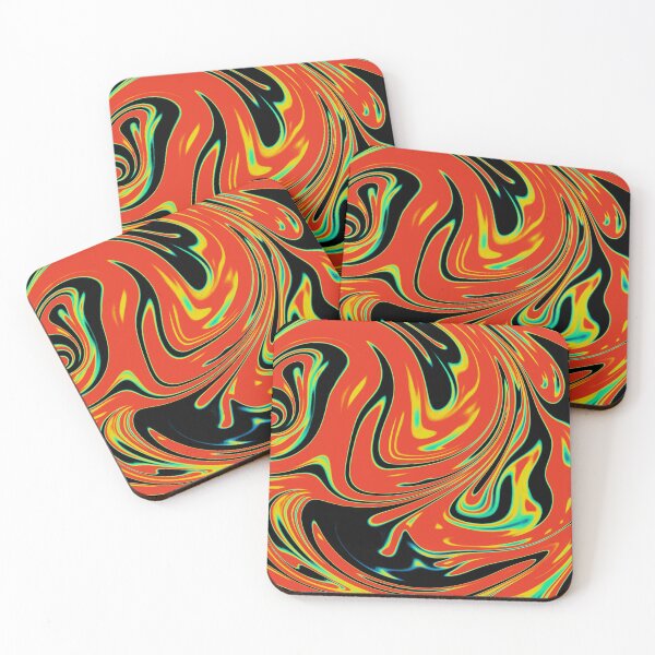 Item preview, New Groove Retro Abstract Thermal Vision pattern designed and sold by Alex-Malibu.