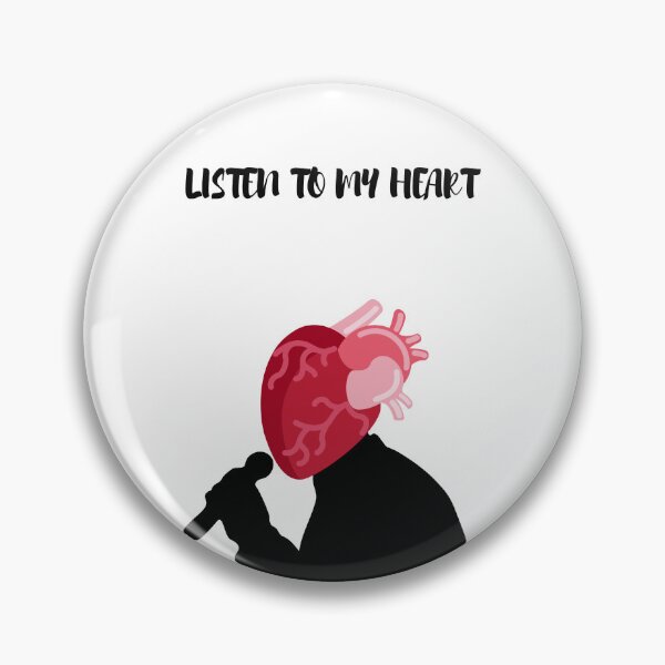 Item preview, ListenToMyHeart - Camiseta con cita romántica" designed and sold by TeddyShop5.