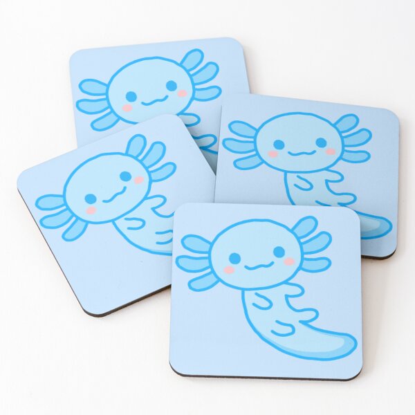 Item preview, Cute pastel blue axolotl designed and sold by ruelia.