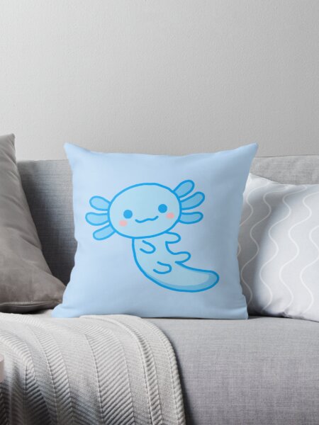 Vista previa del artículo con la obra «Lindo ajolote azul pastel», diseñado y vendido por ruelia.
