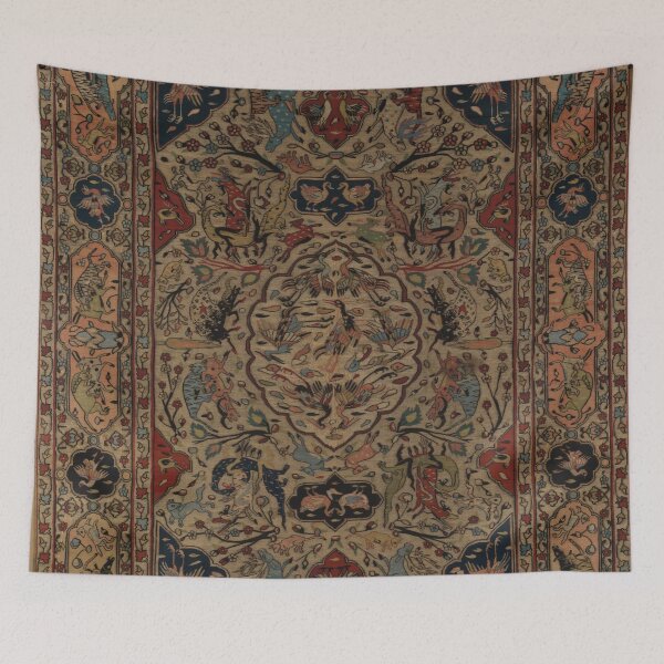 Item preview, Medieval Tapestry - Vintage - Distressed - Animal Art Tapestry designed and sold by DreamersPlan.