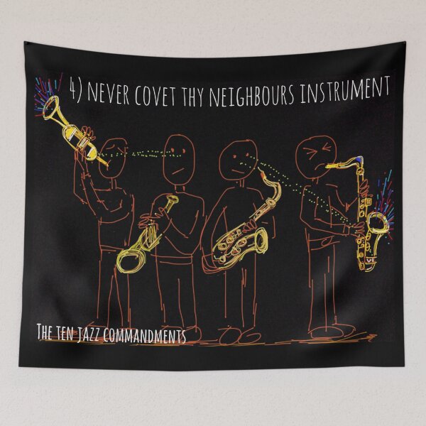 Item preview, 4) 10 Jazz Commandments designed and sold by Corry Bros Jazz Stuff Shop.