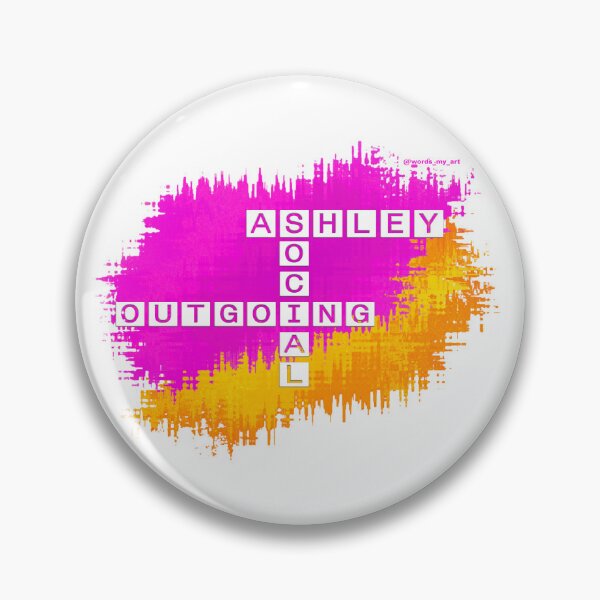 Item preview, Ashley, crucigrama social y extrovertido designed and sold by words-my-art.