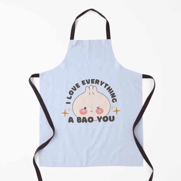 Item preview, I LOVE EVERYTHING A BAO YOU!! Asian inspired funny pun designs~ Sweet Asian Dim Sum Theme, Asian Punny, Funny Cute Sticker designed and sold by HELL0WBELLO.