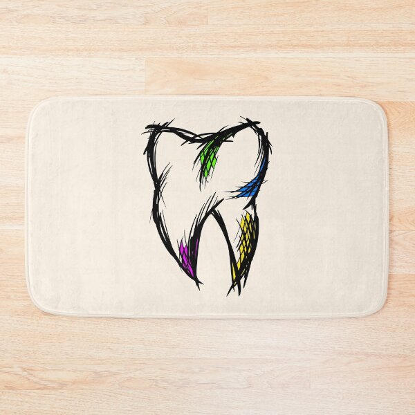 Item preview, Tooth, hand drawn. Colorful Drawing. Dentist Gift Idea designed and sold by funnycolors.