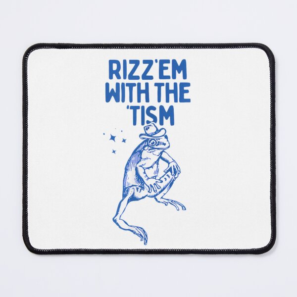 Item preview, Funny Rizz Em with The Tism Meme Autistic Frog designed and sold by Tigerr3g.