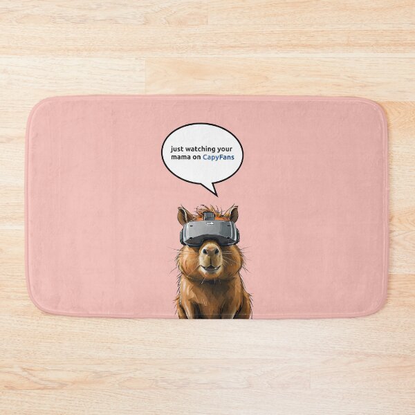 Item preview, A cute capybara using a vr headset  designed and sold by budhapix.