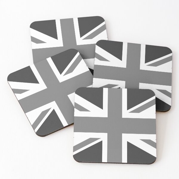 Item preview, Union Jack Flag of UK in Black and White designed and sold by Bruiserstang.