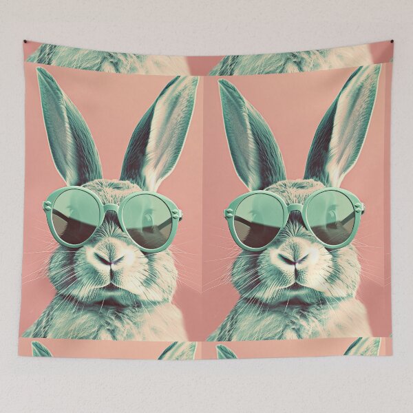 Item preview, Sunglass Chic for Easter: Retro Rabbitude designed and sold by EmeraldeaArt.