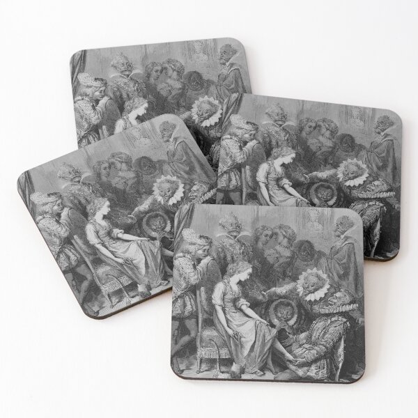 Item preview, Cinderella and the Glass Slipper - Gustave Dore designed and sold by forgottenbeauty.