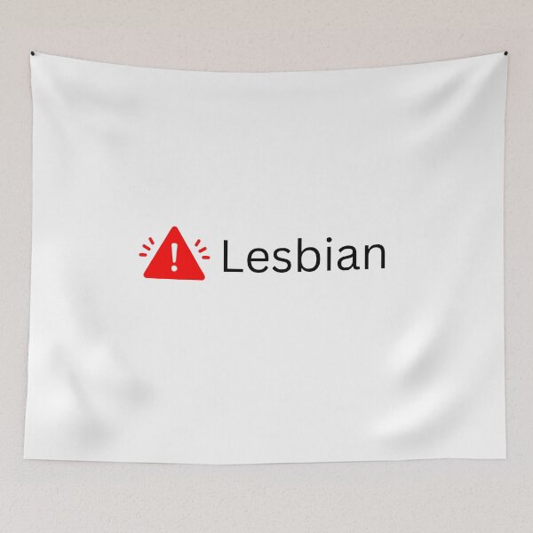 Item preview, Lesbian Alert - LGBTQ pride,gay, queer, comedy, meme, aesthetic designed and sold by mollzfahdays.