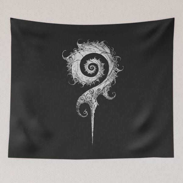 Item preview, "Gothic Elegance" - Baroque Spiral Enigma Art Print designed and sold by Sir Meow Meow.