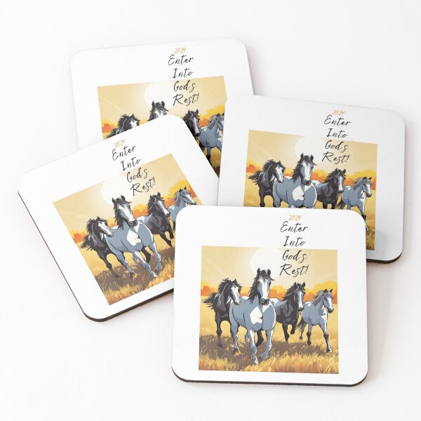 Item preview, Horses 2024 Enter Into God's Rest designed and sold by EveryGoodGift.