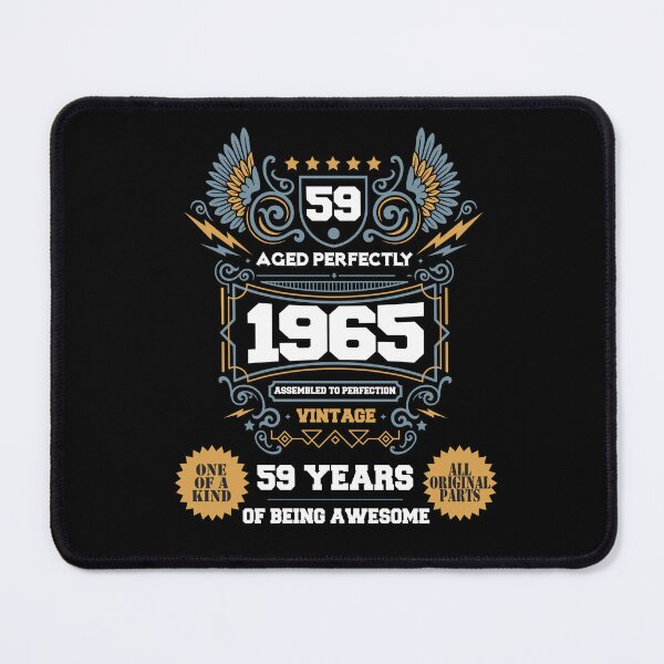 Item preview, Vintage Aged Perfectly Awesome Since 1965 Legend, Limited Edition, 59th Birthday, Assembled to perfection, Legend is Born, 59 years of being awesome, One of a kind Birthday designed and sold by DjenShop.