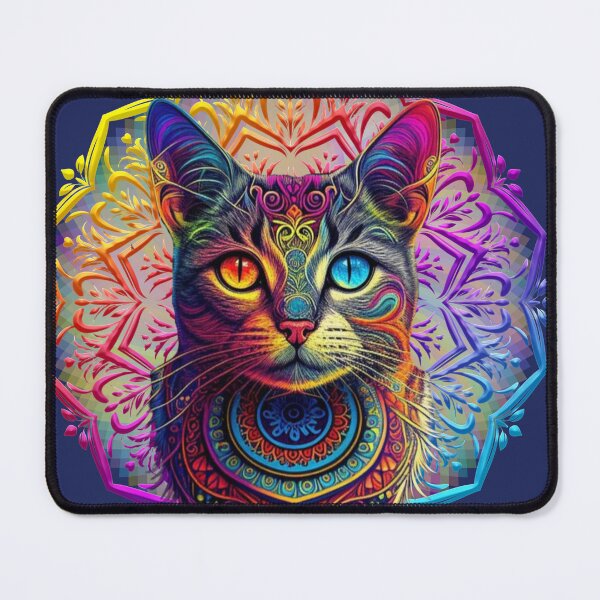 Item preview, Colorful Cat In Mandala designed and sold by Golden_Glory_Design.
