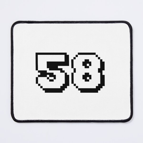 Item preview, 58, fifty-eight, white, retro video game, 1 up! designed and sold by Numbers-Art.