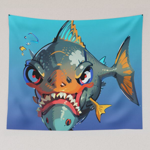 Item preview, Grumpy piranha  designed and sold by Glenbobagins.