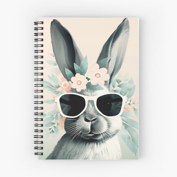 Item preview, Floral She Bunny in Retro Shades designed and sold by EmeraldeaArt.