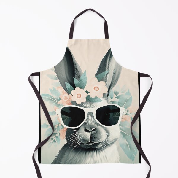 Item preview, Floral She Bunny in Retro Shades designed and sold by EmeraldeaArt.
