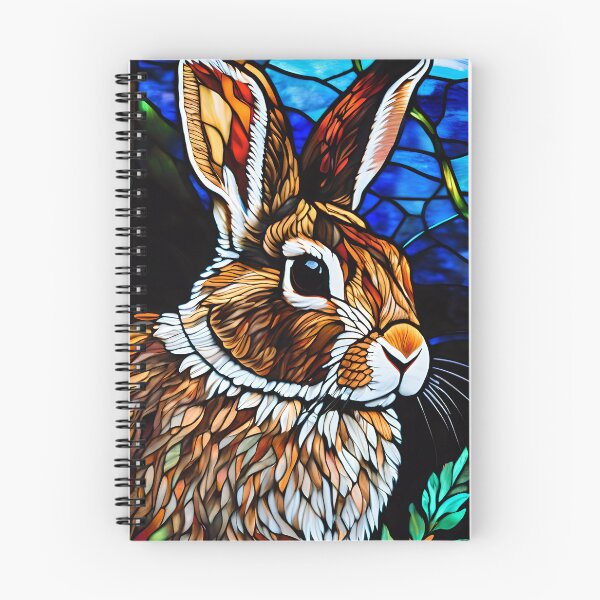 Item preview, Cute Stained Glass Bunny designed and sold by TheArtOfPat.