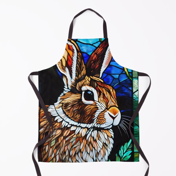 Item preview, Cute Stained Glass Bunny designed and sold by TheArtOfPat.
