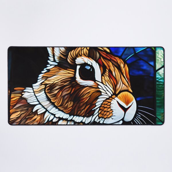 Item preview, Cute Stained Glass Bunny designed and sold by TheArtOfPat.
