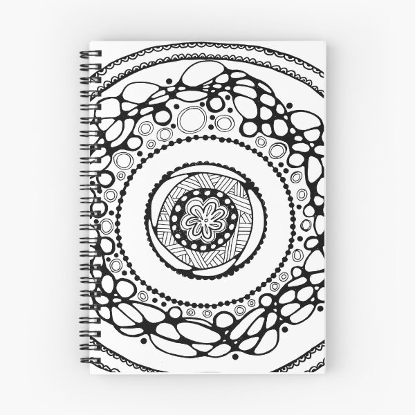 Item preview, black and white mandala designed and sold by MoongirlMinis.