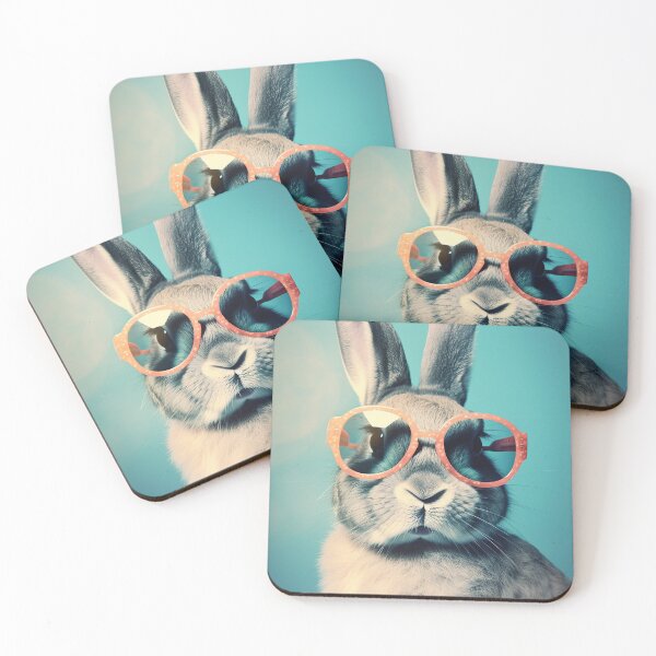 Item preview, Framed in Retro: Photogenic Bunnys Sunglass Glam designed and sold by EmeraldeaArt.