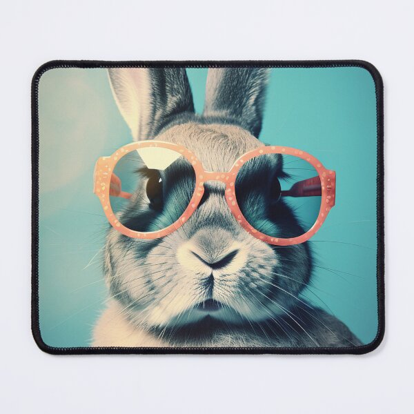 Item preview, Framed in Retro: Photogenic Bunnys Sunglass Glam designed and sold by EmeraldeaArt.