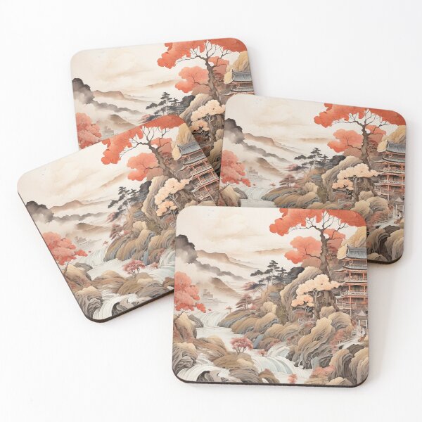Item preview, Japanese Ancient Landscape Art Painting designed and sold by likbatonboot.