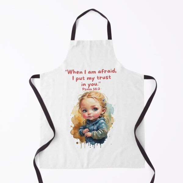 Item preview, "When I am afraid, I put my trust in you." Psalm 56:3 Blond Baby Girl designed and sold by EveryGoodGift.