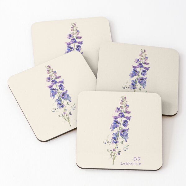 Item preview, Copy of Larkspur - July Birth Flower designed and sold by plantlady-shop.