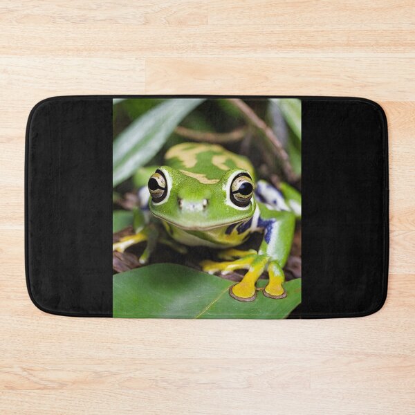 Item preview, Tree Frog Sitting On Leaf In Rainforest Colorful Design designed and sold by EarthArtDesigns.