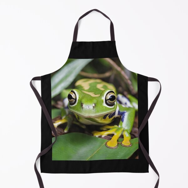 Item preview, Tree Frog Sitting On Leaf In Rainforest Colorful Design designed and sold by EarthArtDesigns.