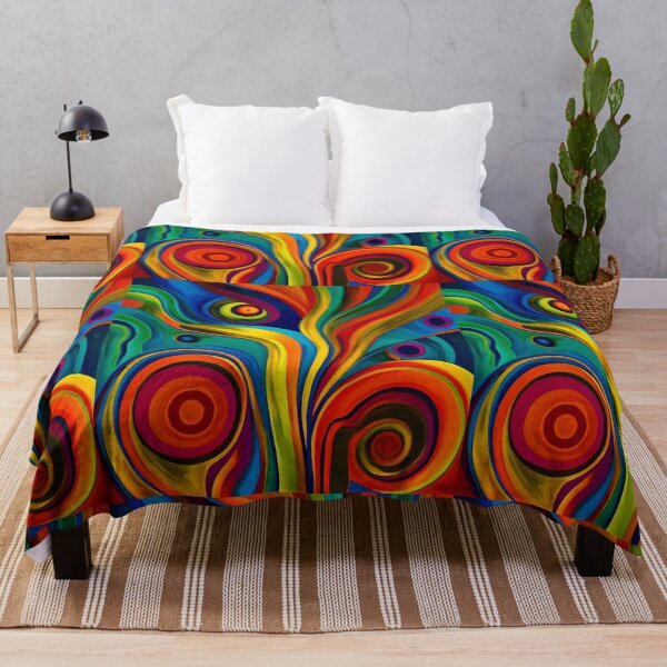 Item preview, Colorful Realms Psychedelic Funky pattern designed and sold by LLdreams.