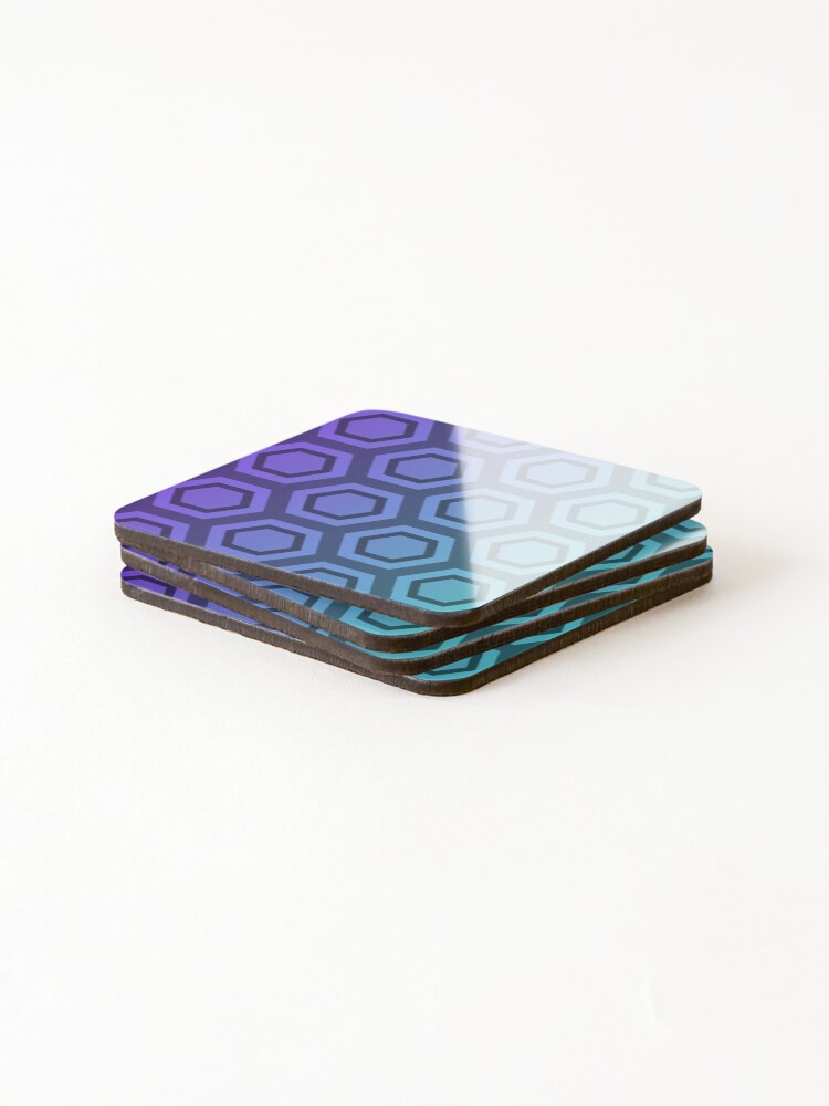 Thumbnail 4 of 5, Coasters (Set of 4), Gradient Pattern Design designed and sold by SPRUCIA.