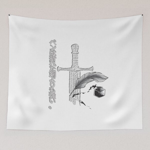 Item preview, ペンは折れた剣よりも強い。The pen is mighter thana broken sword. designed and sold by  ViralVisionsCreating .