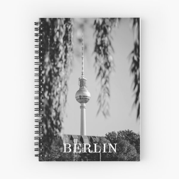 Artikelvorschau, Schwarz-weißer Berliner Fernsehturm Berlin entworfen und verkauft von ShopJoel.